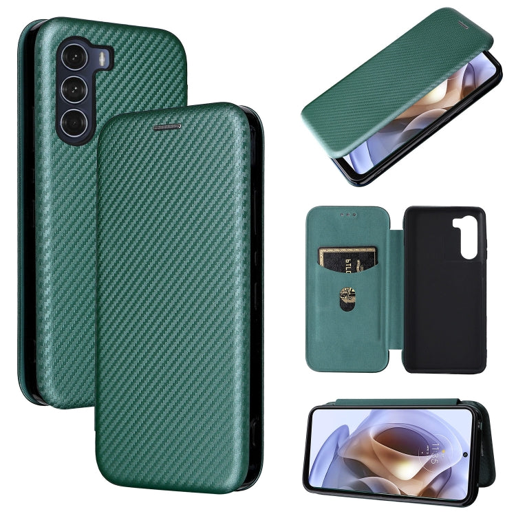 Custodia per telefono in pelle con vibrazione orizzontale magnetica in fibra di carbonio, For TCL 205, For Motorola Moto G200 5G / Edge S30, For ZTE Libero 5G II