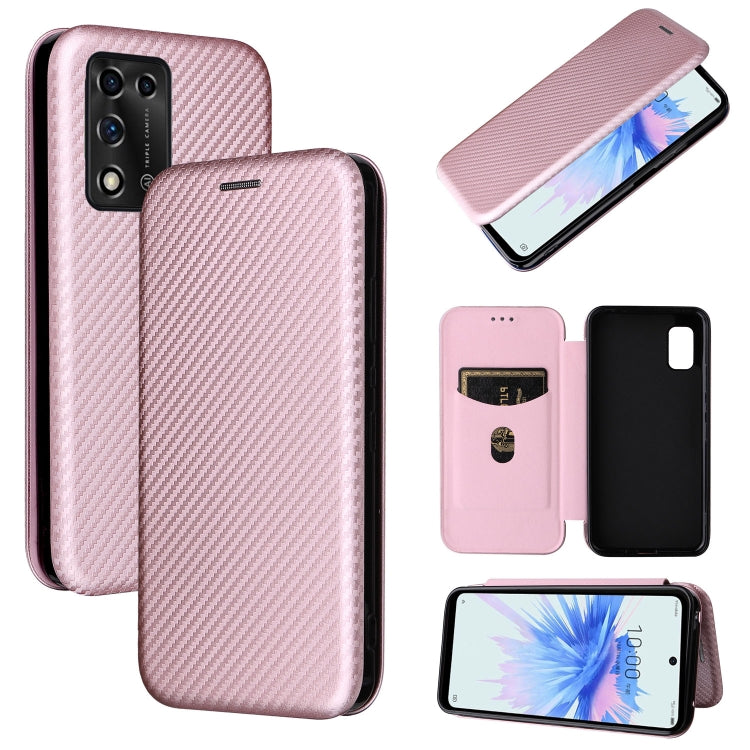 Custodia per telefono in pelle con vibrazione orizzontale magnetica in fibra di carbonio, For TCL 205, For Motorola Moto G200 5G / Edge S30, For ZTE Libero 5G II