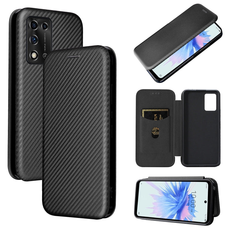 Custodia per telefono in pelle con vibrazione orizzontale magnetica in fibra di carbonio, For TCL 205, For Motorola Moto G200 5G / Edge S30, For ZTE Libero 5G II