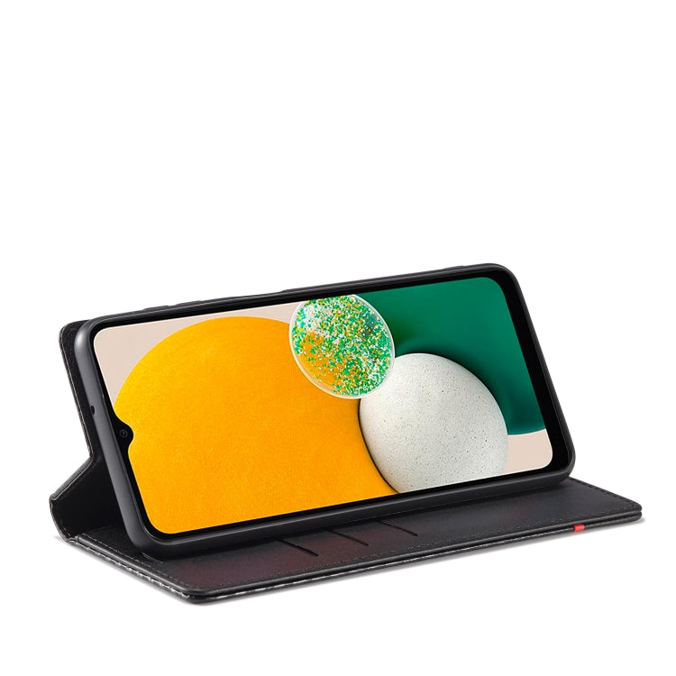 LC.IMEEKE Custodia per telefono in pelle con vibrazione orizzontale in fibra di carbonio, For Samsung Galaxy A13 5G, For Samsung Galaxy S22 Ultra 5G