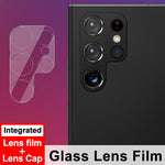 Imak Pellicola in vetro temperato per obiettivo della fotocamera posteriore integrata con copriobiettivo, For Honor 50 Lite, For Honor X30i, For Motorola Edge 2021, For Samsung Galaxy S22 Ultra 5G