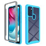 Custodia per telefono Starry Sky serie tinta unita PC + TPU, For Motorola Moto G60S