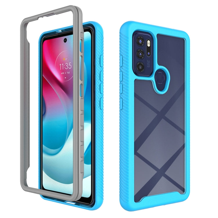 Custodia per telefono Starry Sky serie tinta unita PC + TPU, For Motorola Moto G60S