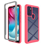 Custodia per telefono Starry Sky serie tinta unita PC + TPU, For Motorola Moto G60S