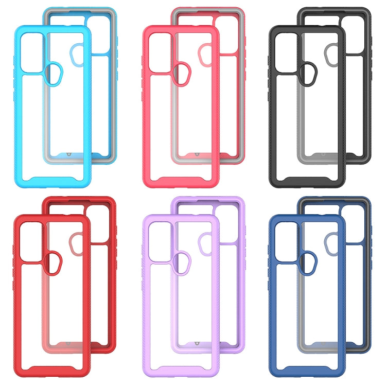 Custodia per telefono Starry Sky serie tinta unita PC + TPU, For Motorola Moto G60S