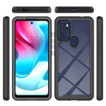 Custodia per telefono Starry Sky serie tinta unita PC + TPU, For Motorola Moto G60S