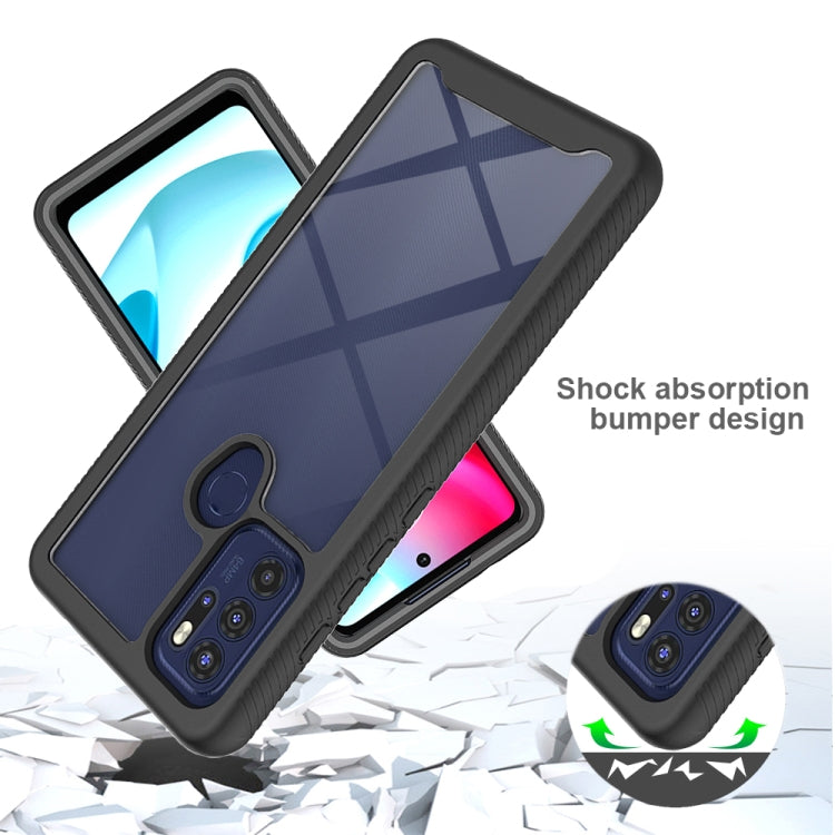 Custodia per telefono Starry Sky serie tinta unita PC + TPU, For Motorola Moto G60S