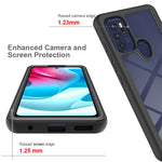 Custodia per telefono Starry Sky serie tinta unita PC + TPU, For Motorola Moto G60S
