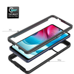 Custodia per telefono Starry Sky serie tinta unita PC + TPU, For Motorola Moto G60S