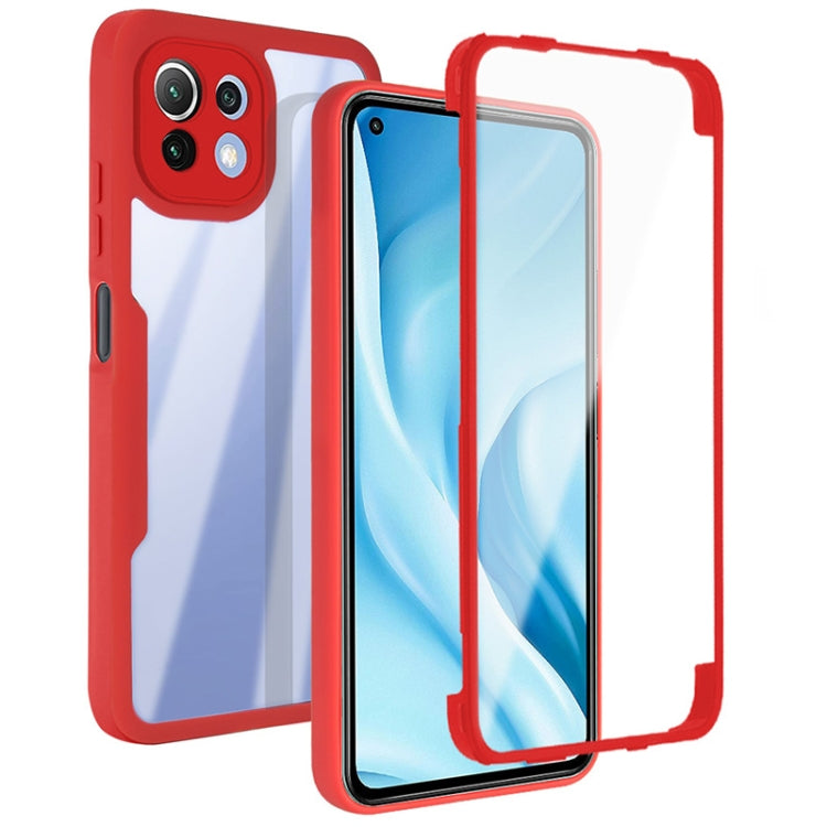 Acrilico + TPU Custodia per telefono antiurto a copertura totale a 360 gradi, For Xiaomi Mi 11, For Xiaomi Mi 11 Lite, For Xiaomi Mi 11T / 11T Pro, For Xiaomi Redmi Note 11 5G China
