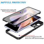 Acrilico + TPU Custodia per telefono antiurto a copertura totale a 360 gradi, For Xiaomi Redmi Note 11 Pro / Note 11 Pro+