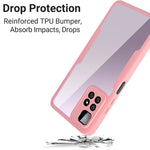 Acrilico + TPU Custodia per telefono antiurto a copertura totale a 360 gradi, For Xiaomi Redmi Note 11 Pro / Note 11 Pro+
