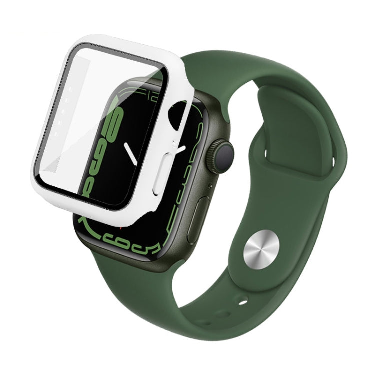 Custodia per PC imak con pellicola in vetro temperato, For Apple Watch Series 9 / 8 / 7 41mm, For Apple Watch Series 9 / 8 / 7 45mm