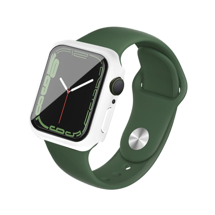 Custodia per PC imak con pellicola in vetro temperato, For Apple Watch Series 9 / 8 / 7 41mm, For Apple Watch Series 9 / 8 / 7 45mm