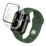 Custodia per PC imak con pellicola in vetro temperato, For Apple Watch Series 9 / 8 / 7 41mm, For Apple Watch Series 9 / 8 / 7 45mm