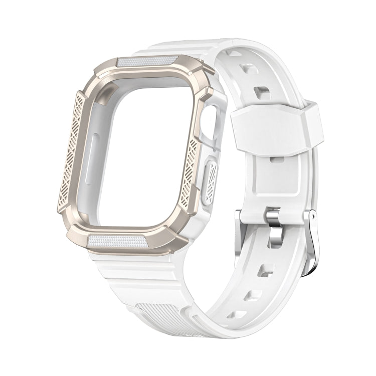 Cinturino integrato con armatura bicolore per la serie Apple Watch, 7 41mm / 6&SE&5&4 40mm, 7 45mm / 6&SE&5&4 44mm