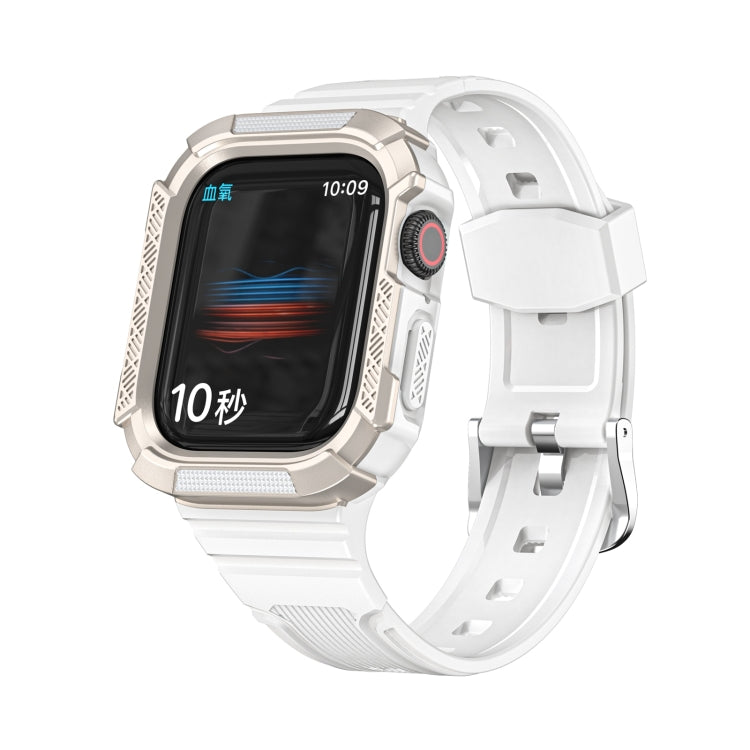 Cinturino integrato con armatura bicolore per la serie Apple Watch, 7 41mm / 6&SE&5&4 40mm, 7 45mm / 6&SE&5&4 44mm