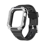 Cinturino integrato con armatura bicolore per la serie Apple Watch, 7 41mm / 6&SE&5&4 40mm, 7 45mm / 6&SE&5&4 44mm