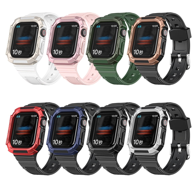 Cinturino integrato con armatura bicolore per la serie Apple Watch, 7 41mm / 6&SE&5&4 40mm, 7 45mm / 6&SE&5&4 44mm