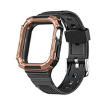 Cinturino integrato con armatura bicolore per la serie Apple Watch, 7 41mm / 6&SE&5&4 40mm, 7 45mm / 6&SE&5&4 44mm