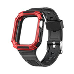 Cinturino integrato con armatura bicolore per la serie Apple Watch, 7 41mm / 6&SE&5&4 40mm, 7 45mm / 6&SE&5&4 44mm