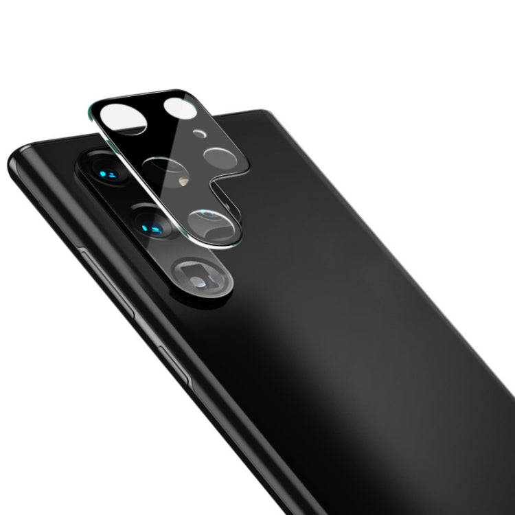 Imak lente fotocamera posteriore integrata versione pellicola in vetro temperato nero, For Samsung Galaxy S22 Ultra 5G