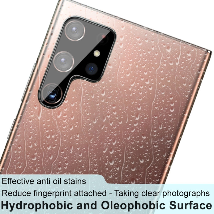Imak lente fotocamera posteriore integrata versione pellicola in vetro temperato nero, For Samsung Galaxy S22 Ultra 5G