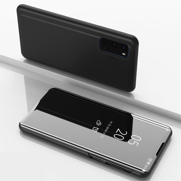 Custodia portafoglio in pelle con specchio per smartphone