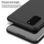 Custodia portafoglio in pelle con specchio per smartphone