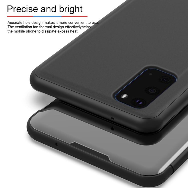 Custodia portafoglio in pelle con specchio per smartphone
