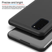 Custodia in pelle flip orizzontale placcata a specchio con supporto, For OPPO Reno2 Z / Reno2 F, For Galaxy S20+, For Galaxy S20 Ultra, For Galaxy S20, For Xiaomi Mi Note10 / Note 10 Pro, For OPPO Reno2 Z/ Reno2 F