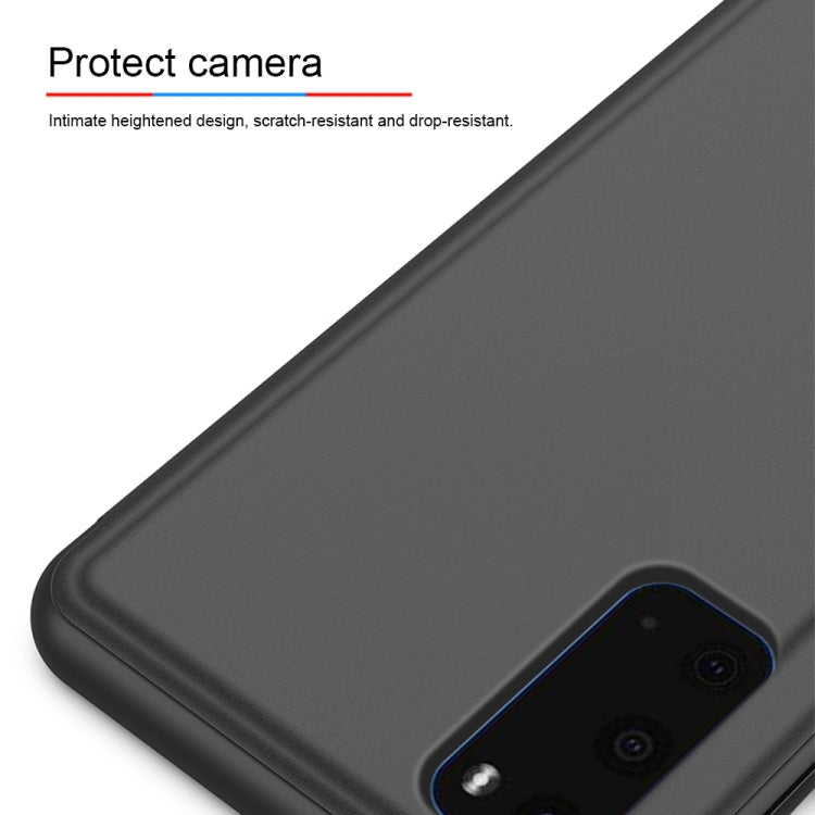 Custodia portafoglio in pelle con specchio per smartphone