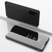 Custodia in pelle flip orizzontale placcata a specchio con supporto, For OPPO Reno2 Z / Reno2 F, For Galaxy S20+, For Galaxy S20 Ultra, For Galaxy S20, For Xiaomi Mi Note10 / Note 10 Pro, For OPPO Reno2 Z/ Reno2 F