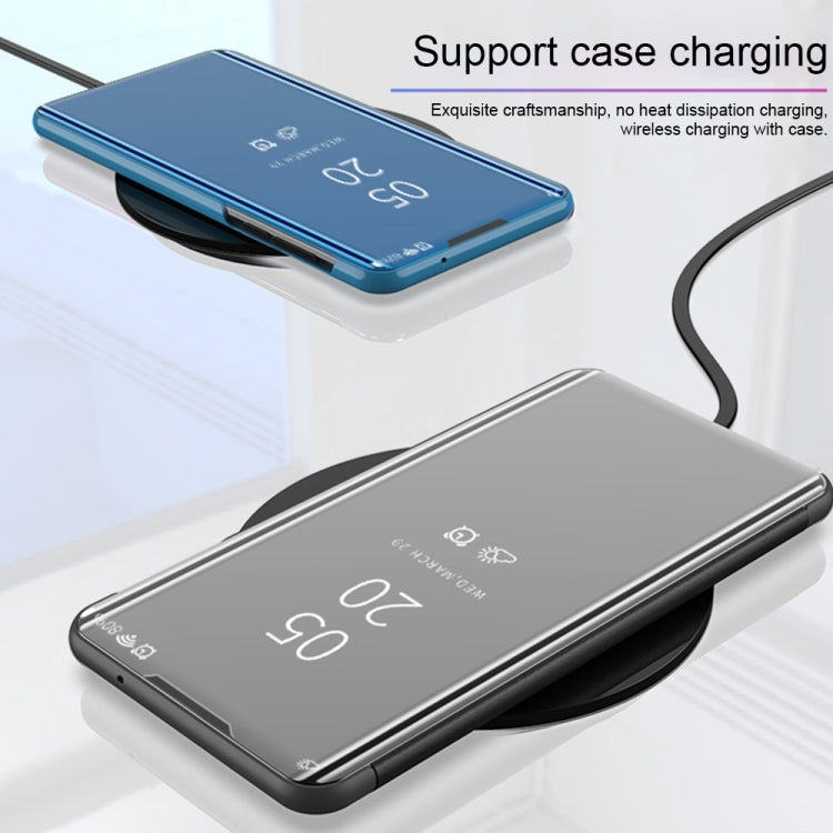 Custodia portafoglio in pelle con specchio per smartphone
