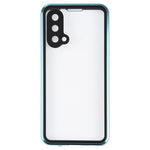 Custodia per telefono in vetro temperato in metallo magnetico a copertura totale, For OnePlus Nord 2 5G, For OnePlus Nord CE 5G