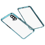 Custodia per telefono in vetro temperato in metallo magnetico a copertura totale, For OnePlus Nord 2 5G, For OnePlus Nord CE 5G