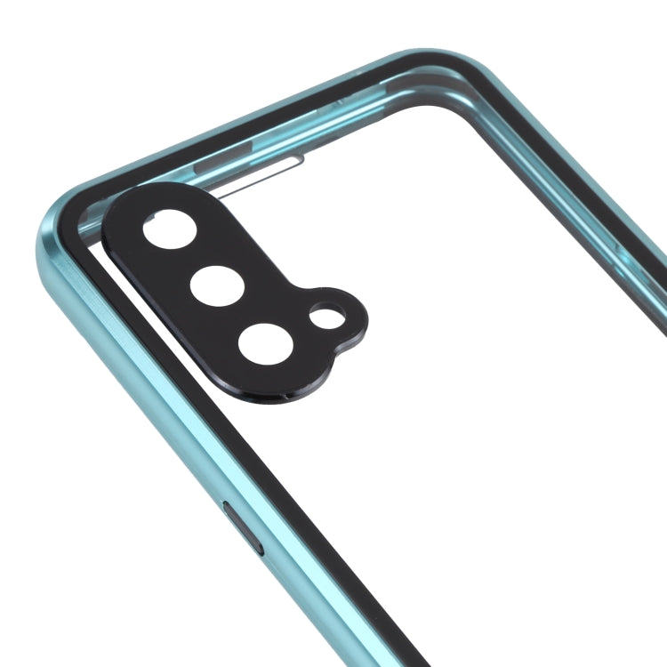 Custodia per telefono in vetro temperato in metallo magnetico a copertura totale, For OnePlus Nord 2 5G, For OnePlus Nord CE 5G