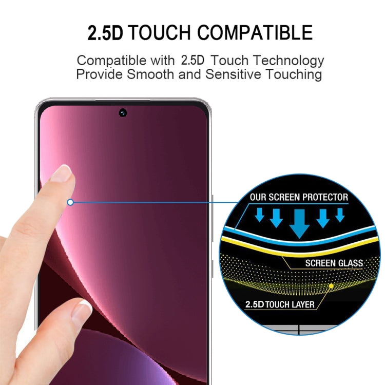 Edge Glue 9H HD Pellicola in vetro temperato con bordo curvo 3D, For Xiaomi 12 Pro (1 PC)