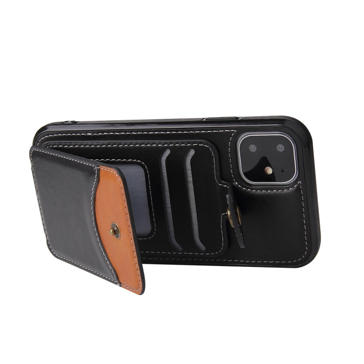 Custodia portafoglio in pelle per iPhone 13 mini