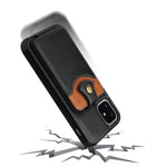 Custodia portafoglio in pelle per iPhone 13 mini