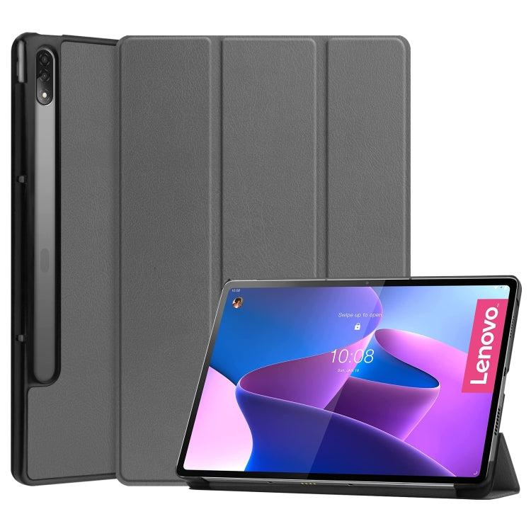 Custodia per tablet in pelle Custer Texture con supporto a tre pieghe, For Lenovo Tab P12 Pro 12.6, For Nokia  T20, For TCL Tab 10s