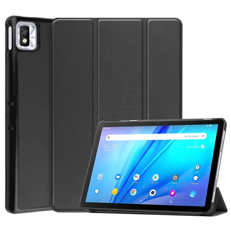 Custodia per tablet in pelle Custer Texture con supporto a tre pieghe, For Lenovo Tab P12 Pro 12.6, For Nokia  T20, For TCL Tab 10s