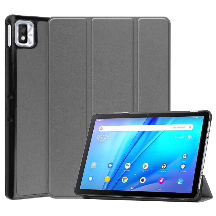 Custodia per tablet in pelle Custer Texture con supporto a tre pieghe, For Lenovo Tab P12 Pro 12.6, For Nokia  T20, For TCL Tab 10s
