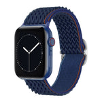Cinturino in nylon con trama W per serie Apple Watch, 7 41mm / 6&SE&5&4 40mm / 3&2&1 38mm, 7 45mm / 6&SE&5&4 44mm / 3&2&1 42mm