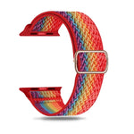 Cinturino in nylon con trama W per serie Apple Watch, 7 41mm / 6&SE&5&4 40mm / 3&2&1 38mm, 7 45mm / 6&SE&5&4 44mm / 3&2&1 42mm