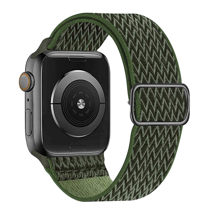 Cinturino in nylon con trama W per serie Apple Watch, 7 41mm / 6&SE&5&4 40mm / 3&2&1 38mm, 7 45mm / 6&SE&5&4 44mm / 3&2&1 42mm