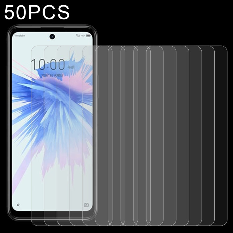 50 pellicole in vetro temperato da 0,26 mm 9H 2,5D, For Oukitel C19 Pro (50 PCS), For ZTE Libero 5G II (50 PCS), For Oukitel WP12 Pro (50 PCS)