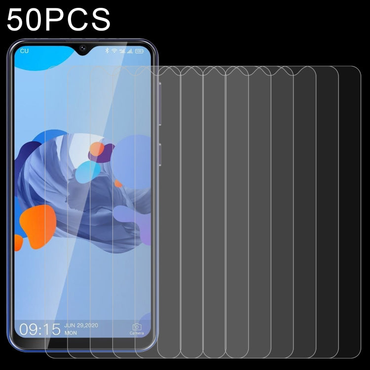 50 pellicole in vetro temperato da 0,26 mm 9H 2,5D, For Oukitel C19 Pro (50 PCS), For ZTE Libero 5G II (50 PCS), For Oukitel WP12 Pro (50 PCS)