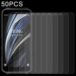 50 pellicole in vetro temperato da 0,26 mm 9H 2,5D, For Oukitel C19 Pro (50 PCS), For ZTE Libero 5G II (50 PCS), For Oukitel WP12 Pro (50 PCS)