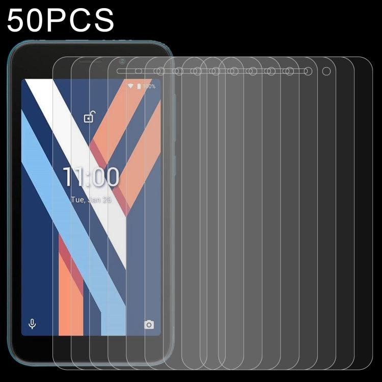 50 pellicole in vetro temperato da 0,26 mm 9H 2,5D, For BLU Studio X10+ (50 PCS), For BLU Studio X10L (50 PCS), For BLU C7 (50 PCS), For Wiko Y52 (50 PCS), For BLU G50 Plus (50 PCS), For Wiko Sunny 5 Lite (50 PCS), For BLU G60 (50 PCS)                 ...